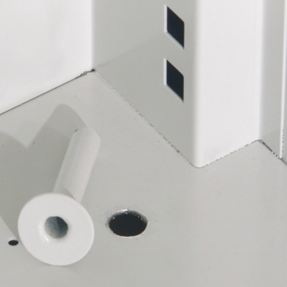 Produktabbildung Nr. 5: Kappes Schwerlastschrank ohne Mitteltrennwand, HxBxT 1.950 x 1.000 x 600 mm, Vollblechtür, 4 Böden, lichtgrau