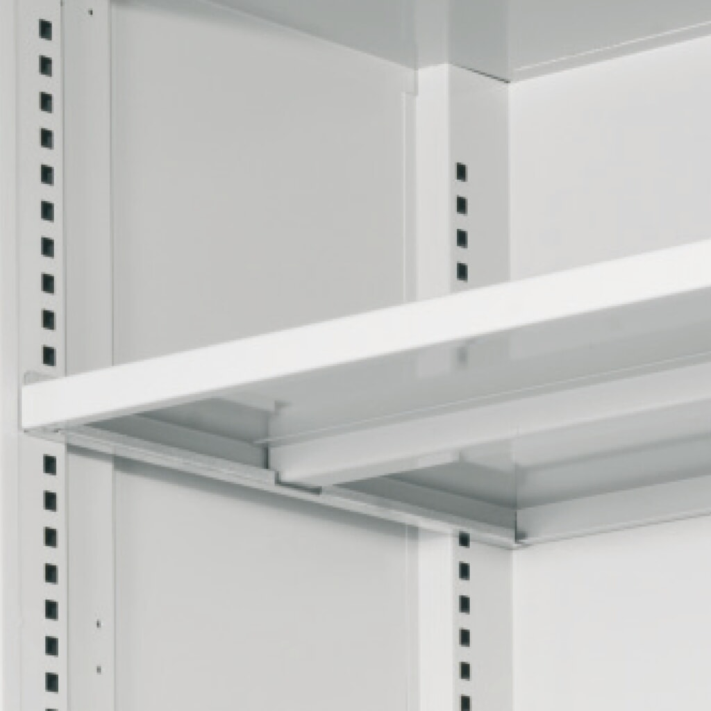Kappes Schwerlastschrank ohne Mitteltrennwand, HxBxT 1.950 x 1.000 x 600 mm, Türinnenseite mit RasterPlan Lochplatten, 4 Böden, lichtgrau, anthrazitgrau Produktabbildung Nr. 9: Kappes Schwerlastschrank ohne Mitteltrennwand, HxBxT 1.950 x 1.000 x 600 mm, Türinnenseite mit RasterPlan Lochplatten, 4 Böden, lichtgrau, anthrazitgrau
