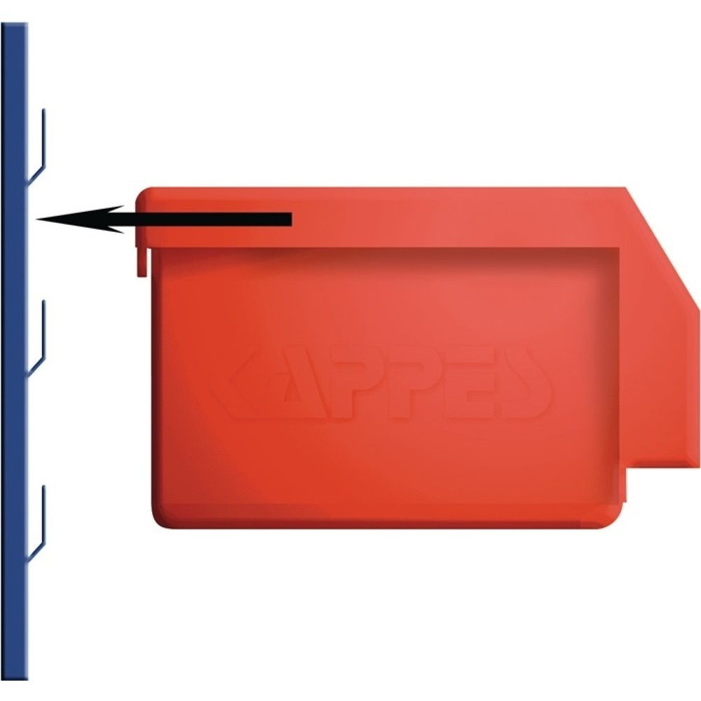 Produktabbildung Nr. 2: Kappes Sichtlagerkasten, PE blau, L230xB140xH130mm