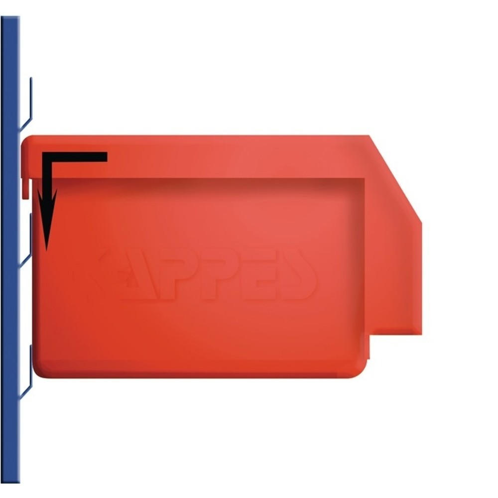 Produktabbildung Nr. 3: Kappes Sichtlagerkasten, PE blau, L230xB140xH130mm