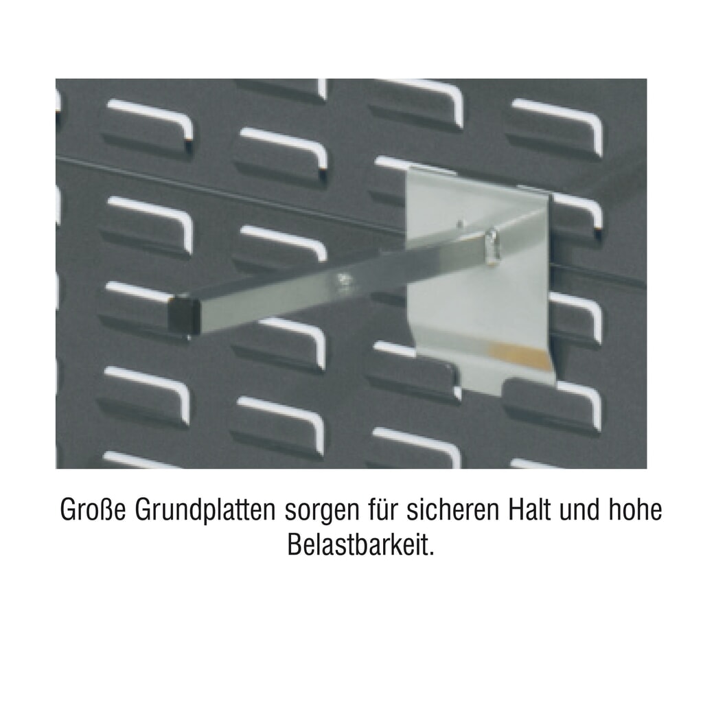 Gabelträger für Kappes RasterPlan Schlitzplatten, BxT 60 x 210 mm Produktabbildung Nr. 5: Gabelträger für Kappes RasterPlan Schlitzplatten, BxT 60 x 210 mm