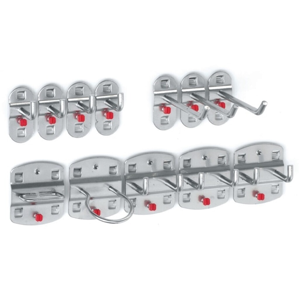 Kappes Werkzeughalter, 9 div. Haken/3 Doppelhaken 12-tlg., BxHmm Produktabbildung: Kappes Werkzeughalter, 9 div. Haken/3 Doppelhaken 12-tlg., BxHmm