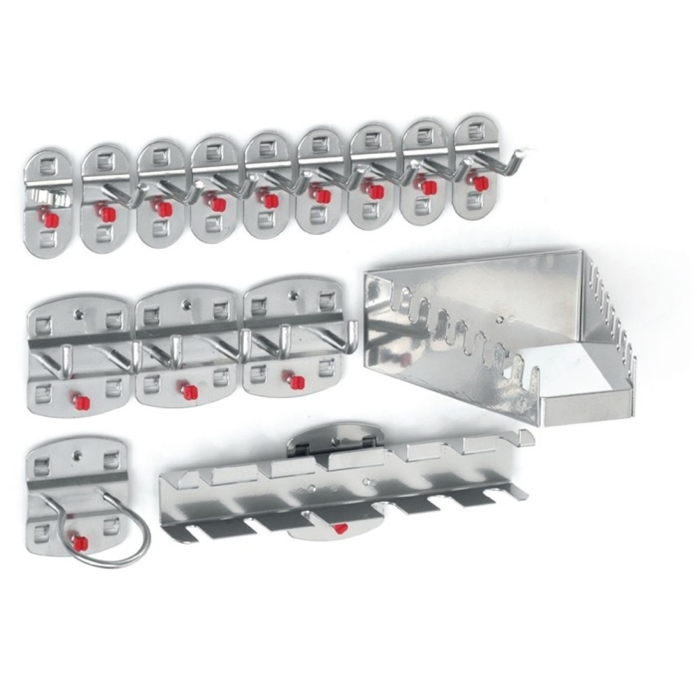 Produktabbildung: Kappes Werkzeughalter, 12 div. Haken/3 Doppelhaken 15-tlg., BxHmm