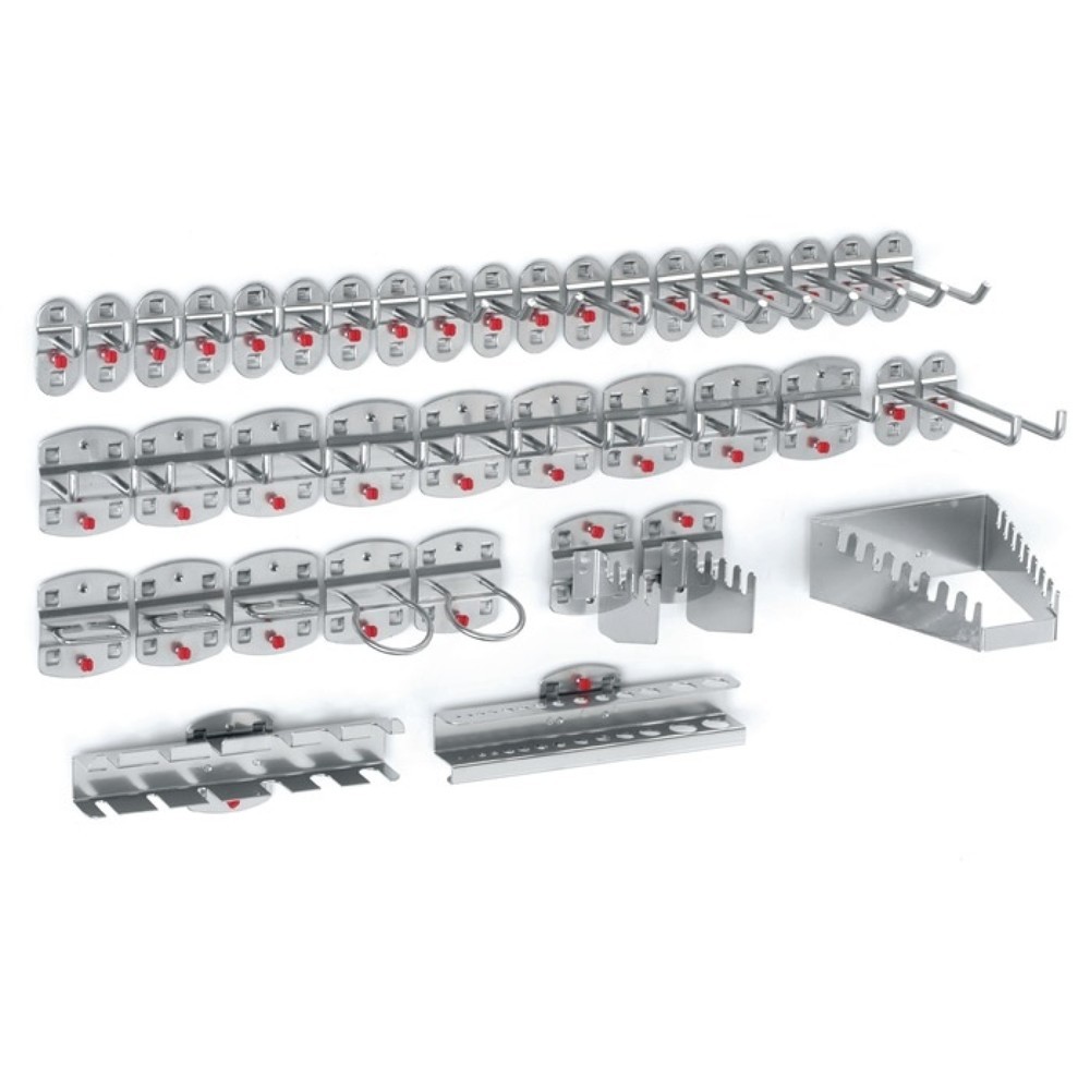 Produktabbildung: Kappes Werkzeughalter, 21 Haken/9 Doppelhaken/10 div. Halter 40, BxHmm