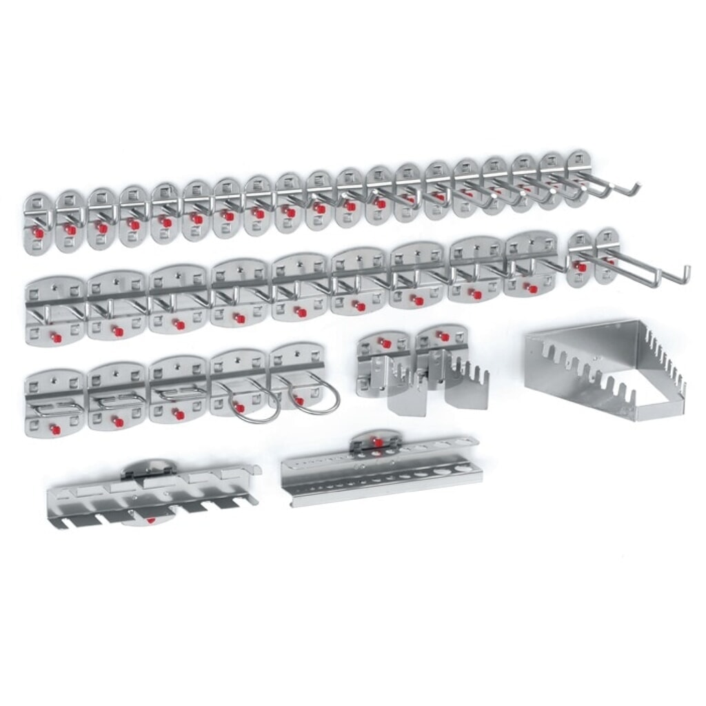 Kappes Werkzeughalter, 21 Haken/9 Doppelhaken/10 div. Halter 40, BxHmm Produktabbildung: Kappes Werkzeughalter, 21 Haken/9 Doppelhaken/10 div. Halter 40, BxHmm