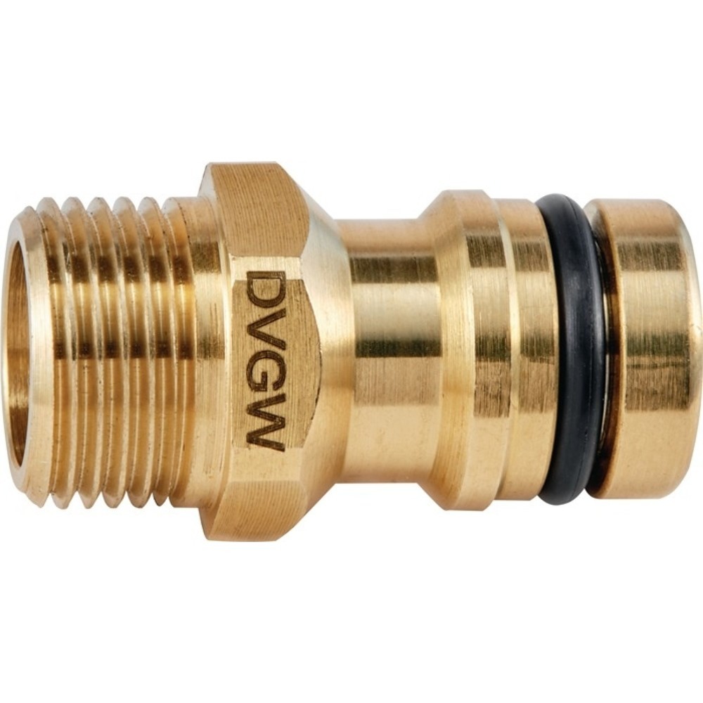 Produktabbildung: KARASTO Gerätestecker GEKA plus-Stecksystem KTW, Messing, SB, Außengewinde G 1/2 ″