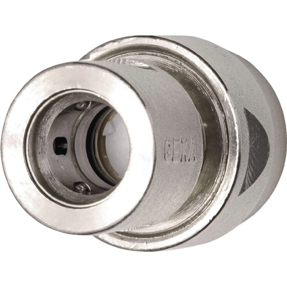 Produktabbildung: KARASTO Schlauchstück Wasserstop GEKA plus-Stecksystem, Messing vernickelt Schlauchgröße 19 mm, SB