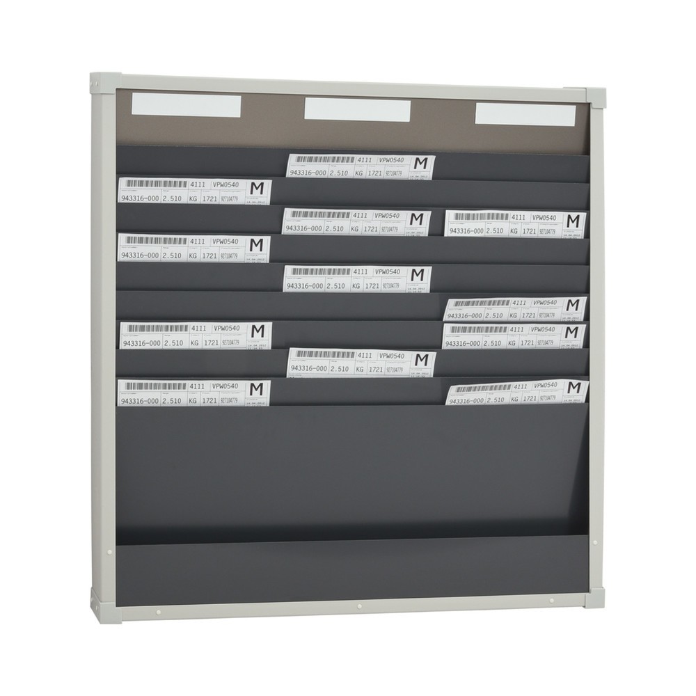Produktabbildung: EICHNER Karten-Sortiertafel, 3 Reihen je 10 Fächer, HxB 750 x 720 mm