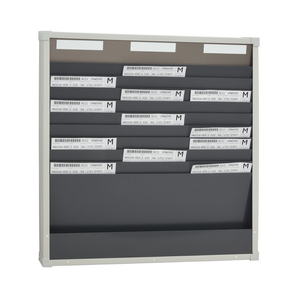 Produktabbildung: EICHNER Karten-Sortiertafel, 3 Reihen je 10 Fächer, HxB 750 x 720 mm
