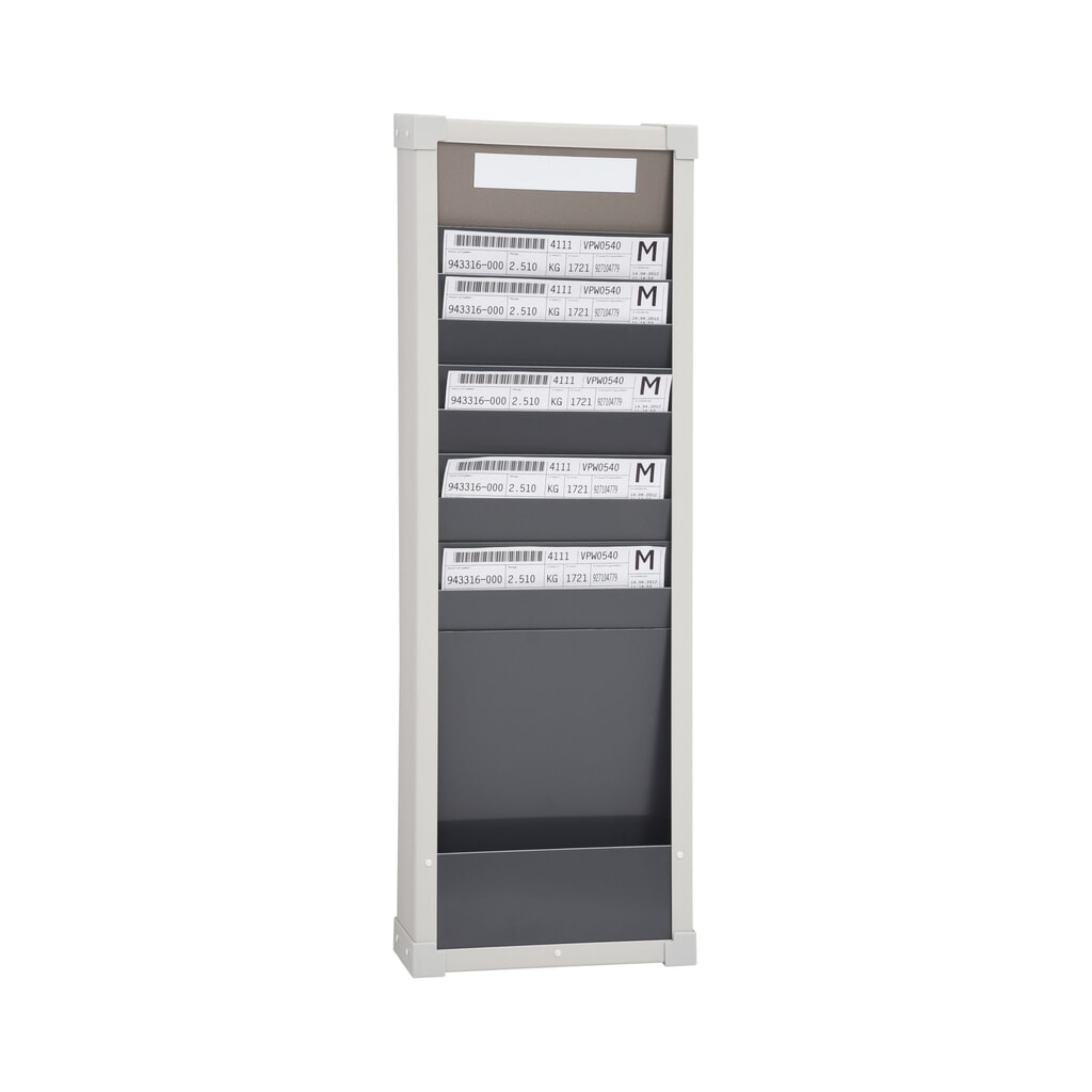 EICHNER Karten-Sortiertafel, 1 Reihe, 10 Fächer, HxB 750 x 260 mm Produktabbildung: EICHNER Karten-Sortiertafel, 1 Reihe, 10 Fächer, HxB 750 x 260 mm