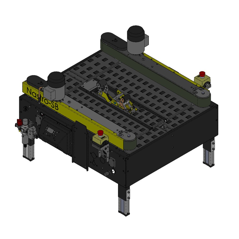 Produktabbildung: Kartonverschlussmaschine NASTRO-SB™ R5-S-OB, mit 50 mm Verschlussaggregat, für Kartonmaße HxBxT 90 x 150-500 x 150 mm
