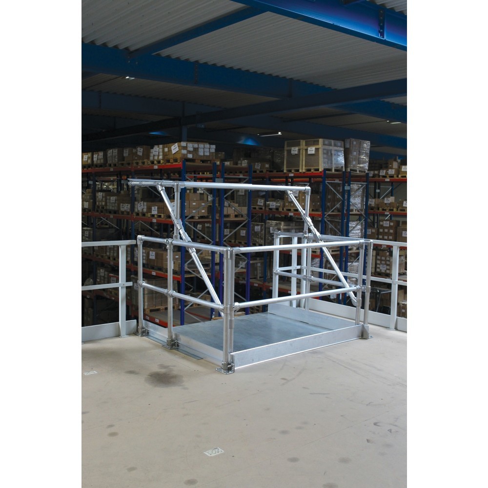 Produktabbildung: Kee Safety Palettenschleuse Typ A, für Maße 1,40 x 1,48 m, Höhe max. 1,60 m