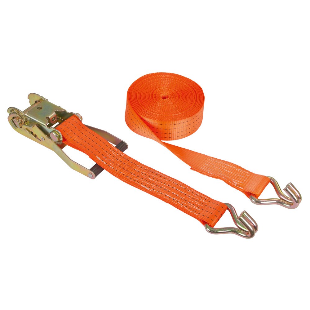 Produktabbildung: Kerbl Ratschenzurrgurt 2-tlg., orange, 50 mm / 6 m, 4.000 kg