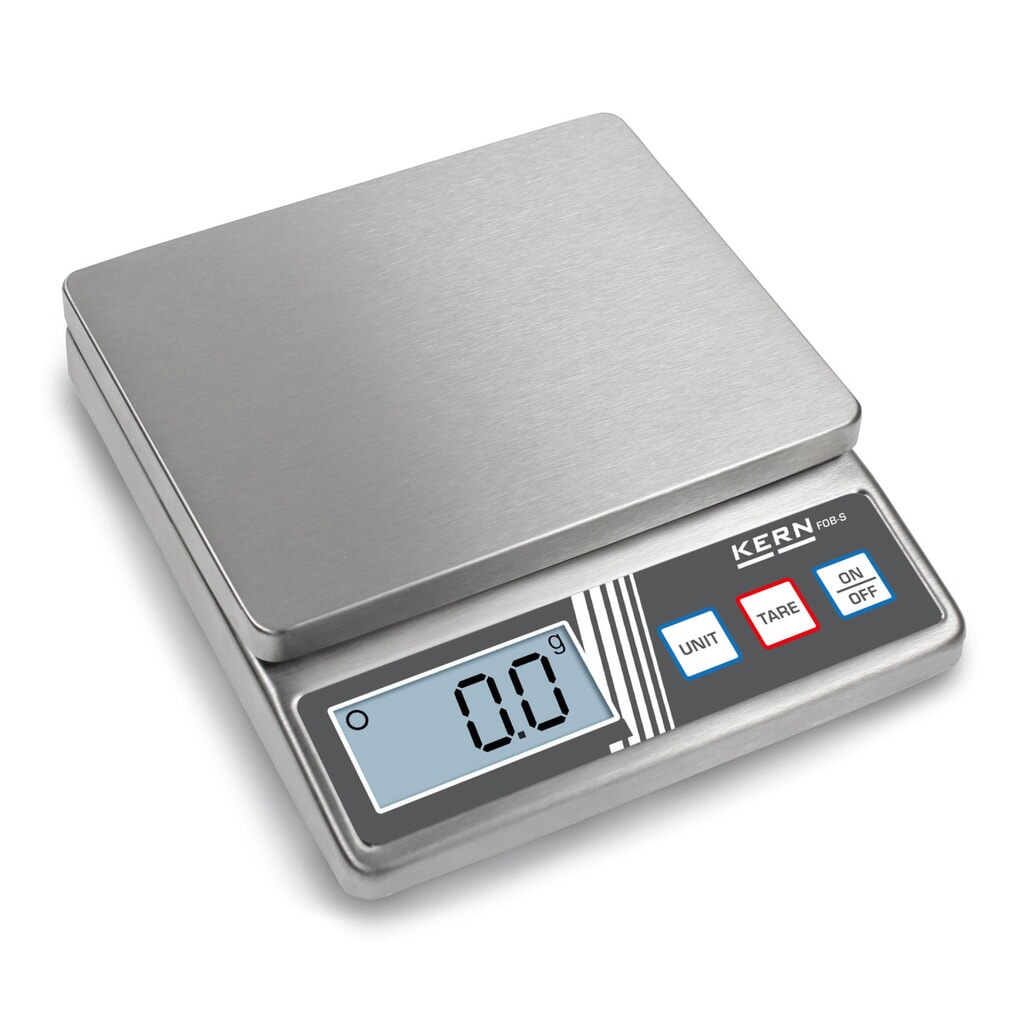 KERN Edelstahl-Tischwaage FOB-S