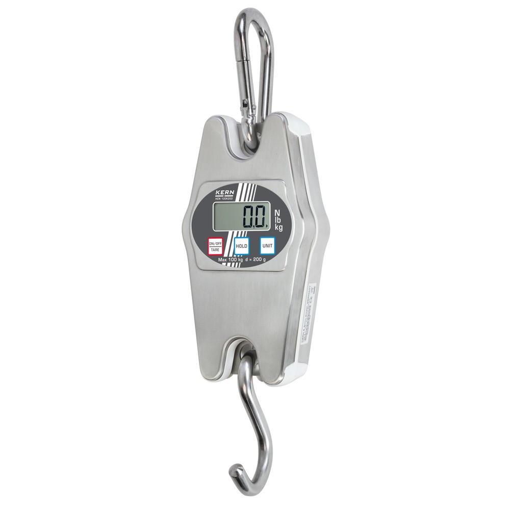 Produktabbildung: KERN Edelstahl-Hängewaage, Wägebereich max. 100 kg