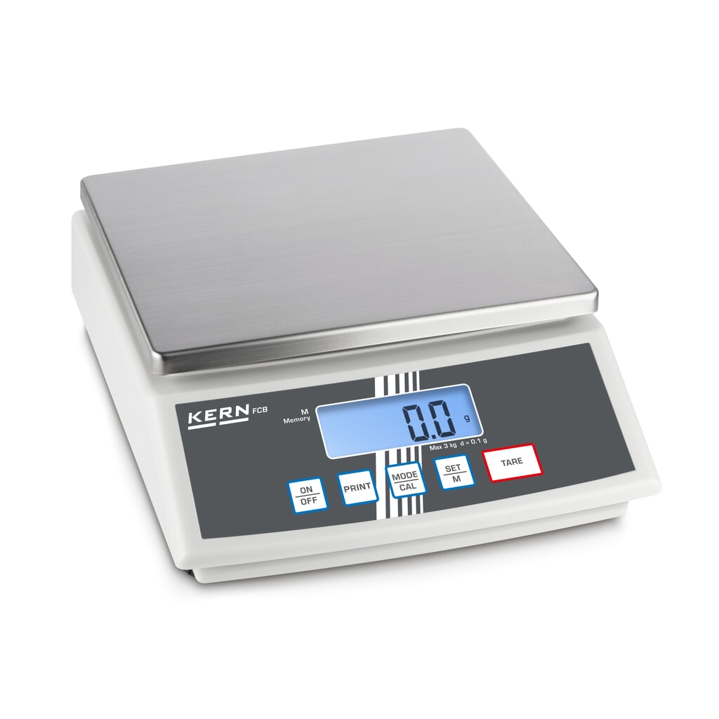 KERN Kompaktwaage FCB, Wägebereich max. 12 kg Produktabbildung: KERN Kompaktwaage FCB, Wägebereich max. 12 kg