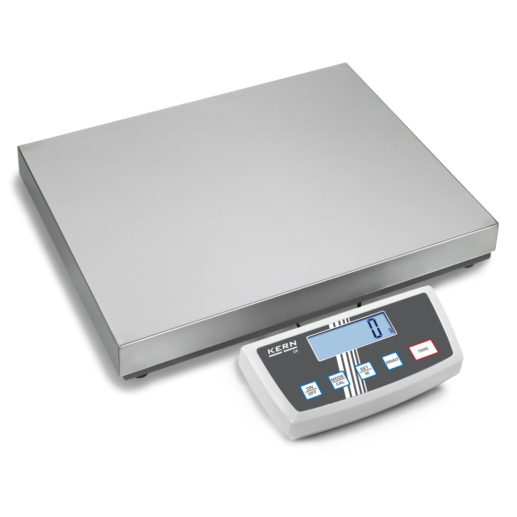 KERN Plattformwaage mit Anzeigegerät, BxT 315 x 305 mm, Wägebereich max. 35 kg, Ziffernschritte 5|10 g Produktabbildung: KERN Plattformwaage mit Anzeigegerät, BxT 315 x 305 mm, Wägebereich max. 35 kg, Ziffernschritte 5|10 g