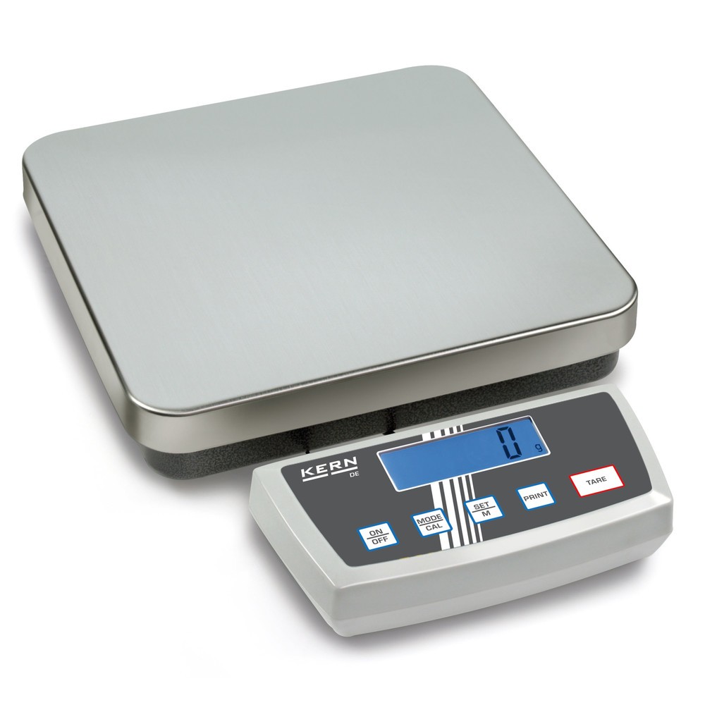 Produktabbildung: KERN Plattformwaage mit Anzeigegerät, BxT 318 x 308 mm, Wägebereich max. 6 kg, Ziffernschritte 1|2 g