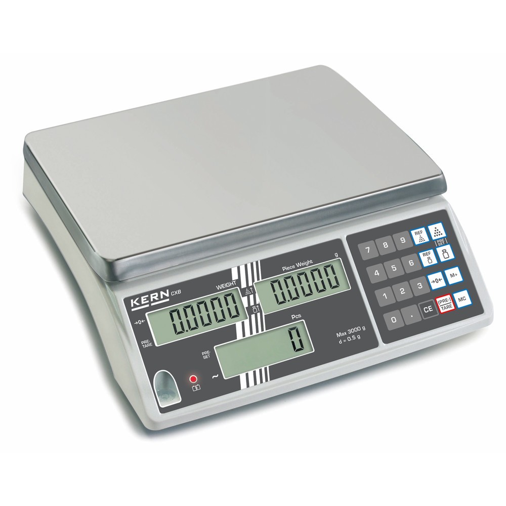 Produktabbildung: KERN Zählwaage, BxT 300 x 225 mm, Wägebereich max. 6 kg