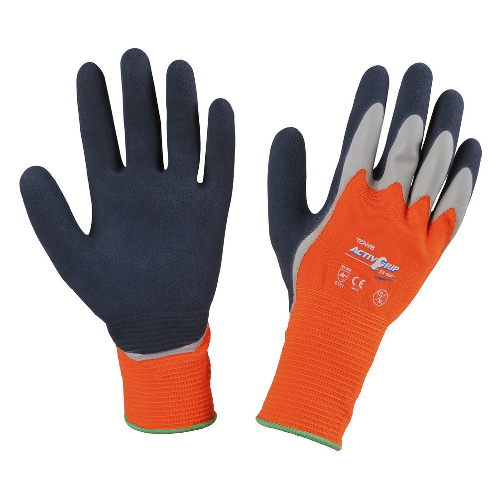 Produktabbildung: Keron Handschuh ActivGrip XA325 Gr.7-orange, doppelt Latex getaucht