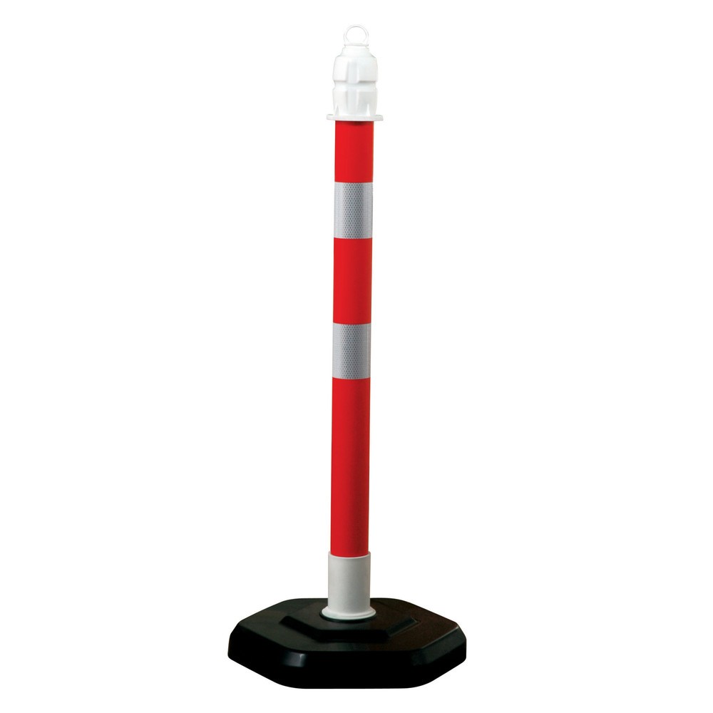 Produktabbildung: Ketten-Warnständer, Ø 63 mm, rot/retroreflektierend, 2 Stk/VE