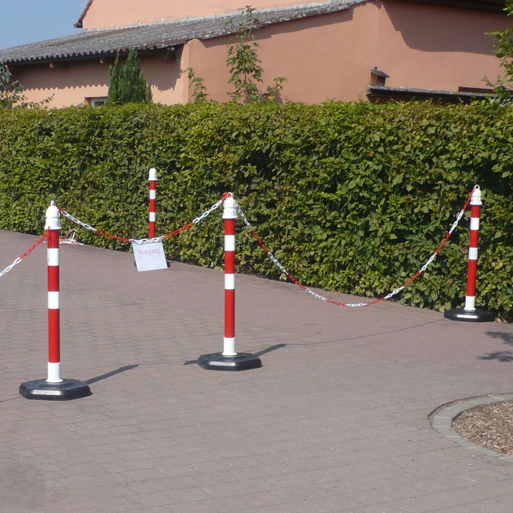 Produktabbildung Nr. 2: Ketten-Warnständer, Ø 63 mm, rot/retroreflektierend, 2 Stk/VE