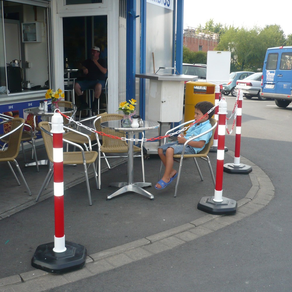 Produktabbildung Nr. 3: Ketten-Warnständer, Ø 63 mm, rot/retroreflektierend, 2 Stk/VE