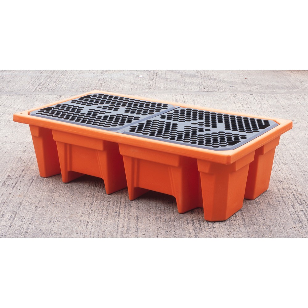 Produktabbildung: Kingspan® Auffangpalette für 2x 200-Liter-Fässer, Kapazität 240 Liter