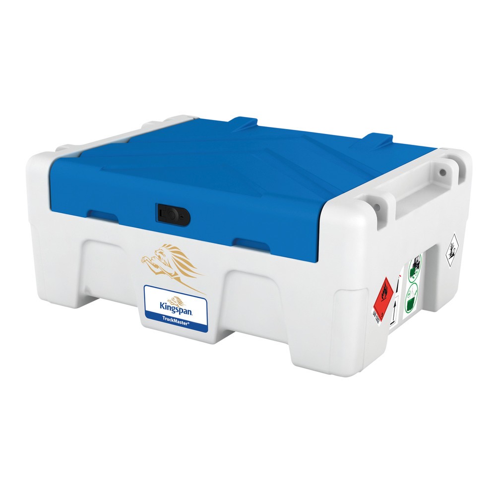 Produktabbildung: Kingspan® BlueTruckMaster® „Flachbau“, AdBlue®-Tank, 24 V DC-Pumpe, 35 l/min, 200 Liter
