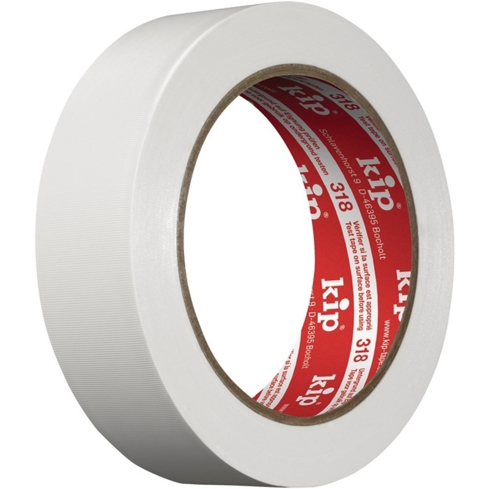 Produktabbildung: KIP PVC Schutzband 318, Länge 33 m Breite 30 mm, weiß, Rolle