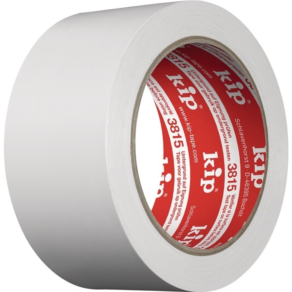 Produktabbildung: KIP PVC Schutzband 3815, Länge 33 m Breite 50 mm, weiß, Rolle