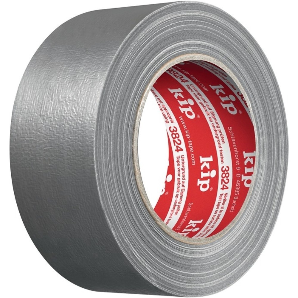 Produktabbildung: Kip Steinband 3824, silber, Länge 50 m Breite 50 mm