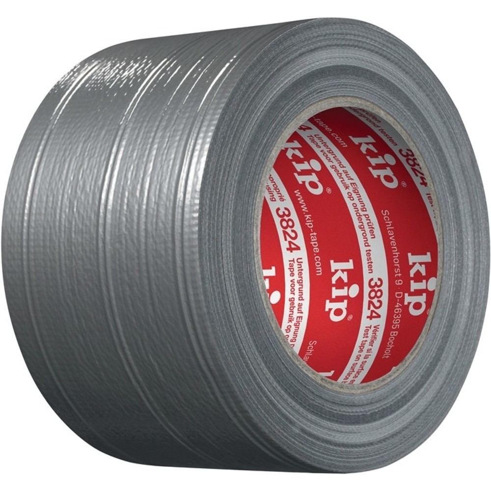 Produktabbildung: Kip Steinband 3824, silber, Länge 50 m Breite 75 mm