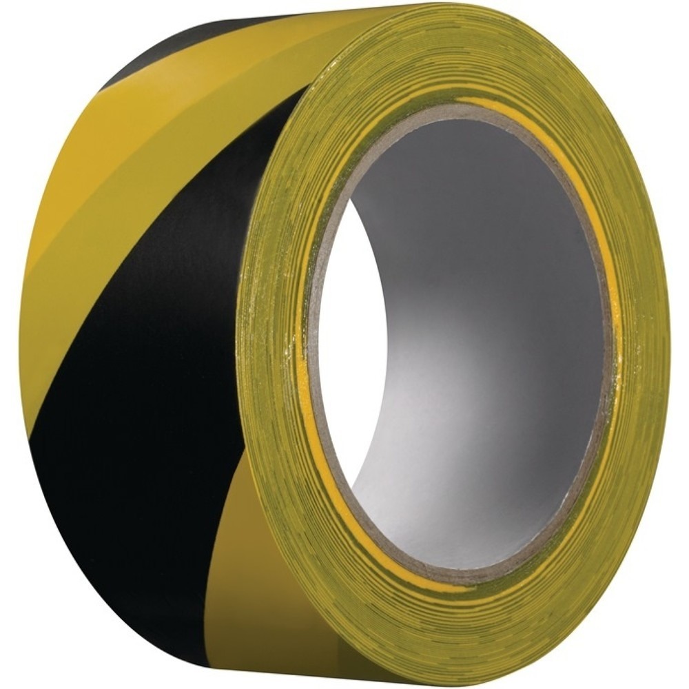 Produktabbildung: KIP Warnband Extra 339, schwarz/gelb, PVC, Rolle, Länge 33 m Breite 50 mm