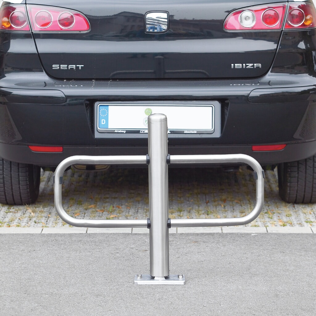 URBANUS Kipp-Sperrbügel Edelstahl, abschließbar, Höhe 630 mm Produktabbildung Nr. 1: URBANUS Kipp-Sperrbügel Edelstahl, abschließbar, Höhe 630 mm