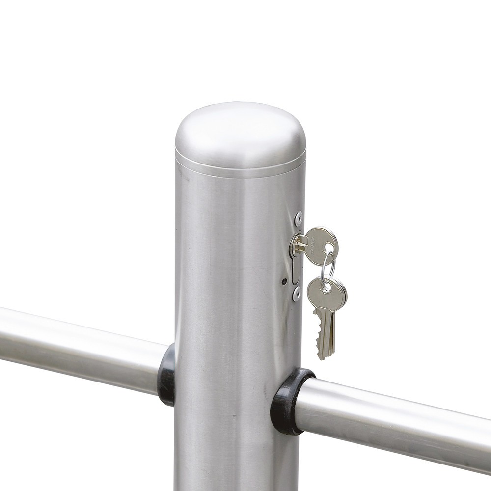 Produktabbildung Nr. 2: Kipp-Sperrbügel Edelstahl, abschließbar, Höhe 630 mm