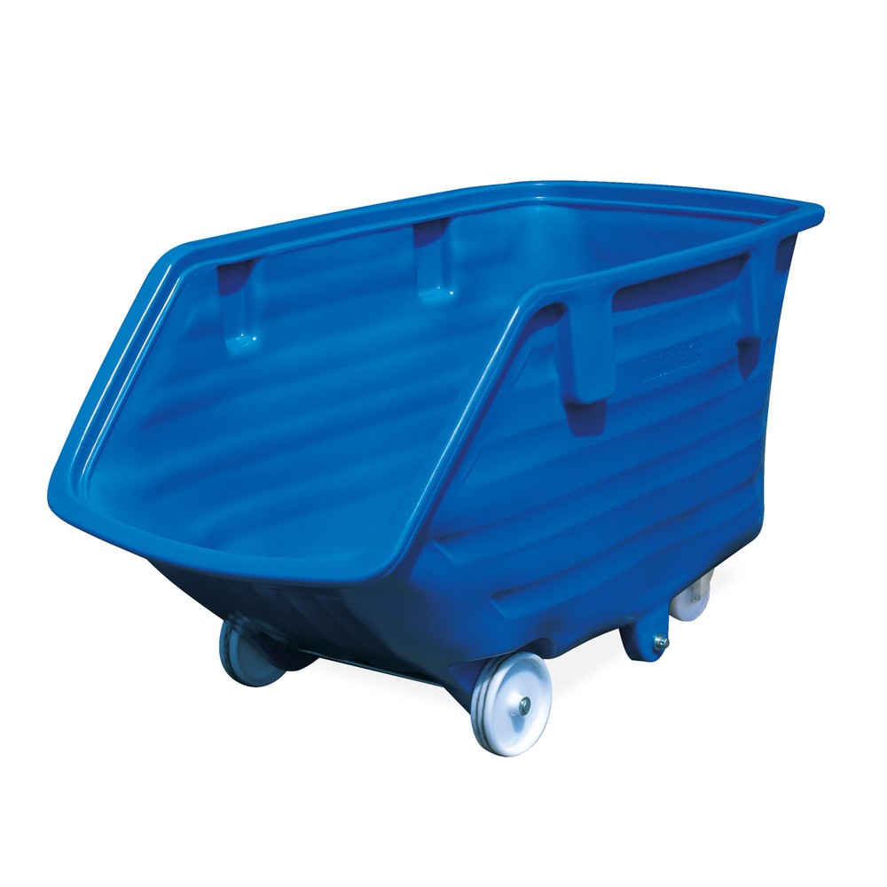 Produktabbildung: Kingspan® Kippbehälter aus PE mit Rollen, Volumen 0,75 m³