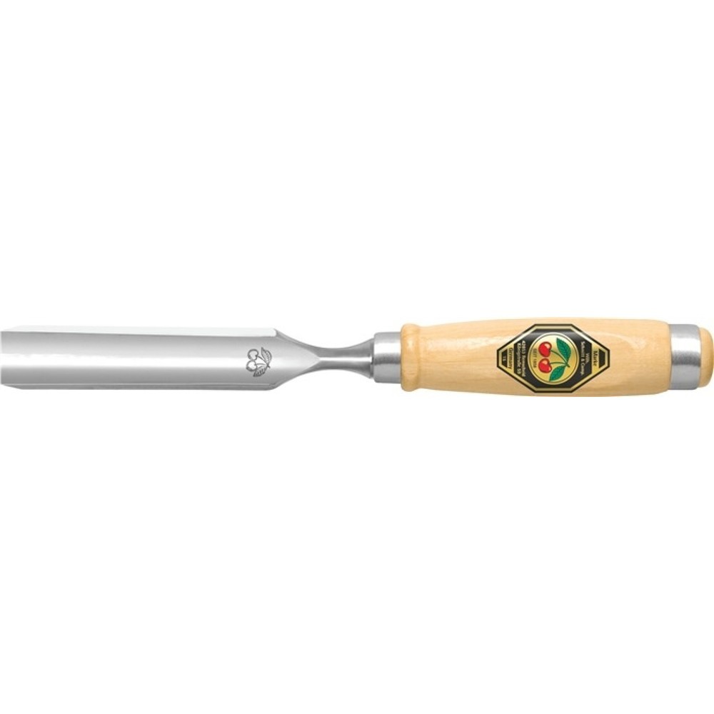 Produktabbildung: KIRSCHEN Hohlbeitel Schneiden-B.12mm m.2 Stahlzw.Weißbuchenh.Ulmer Form