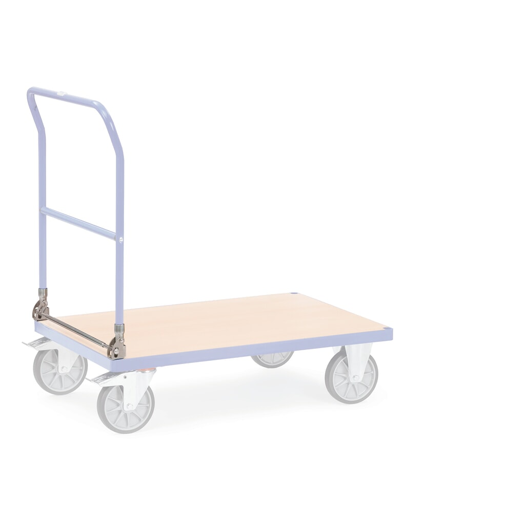 Klappbare Schiebebügel für fetra® Schiebebügelwagen, einseitig, Breite 600 mm Produktabbildung: Klappbare Schiebebügel für fetra® Schiebebügelwagen, einseitig, Breite 600 mm