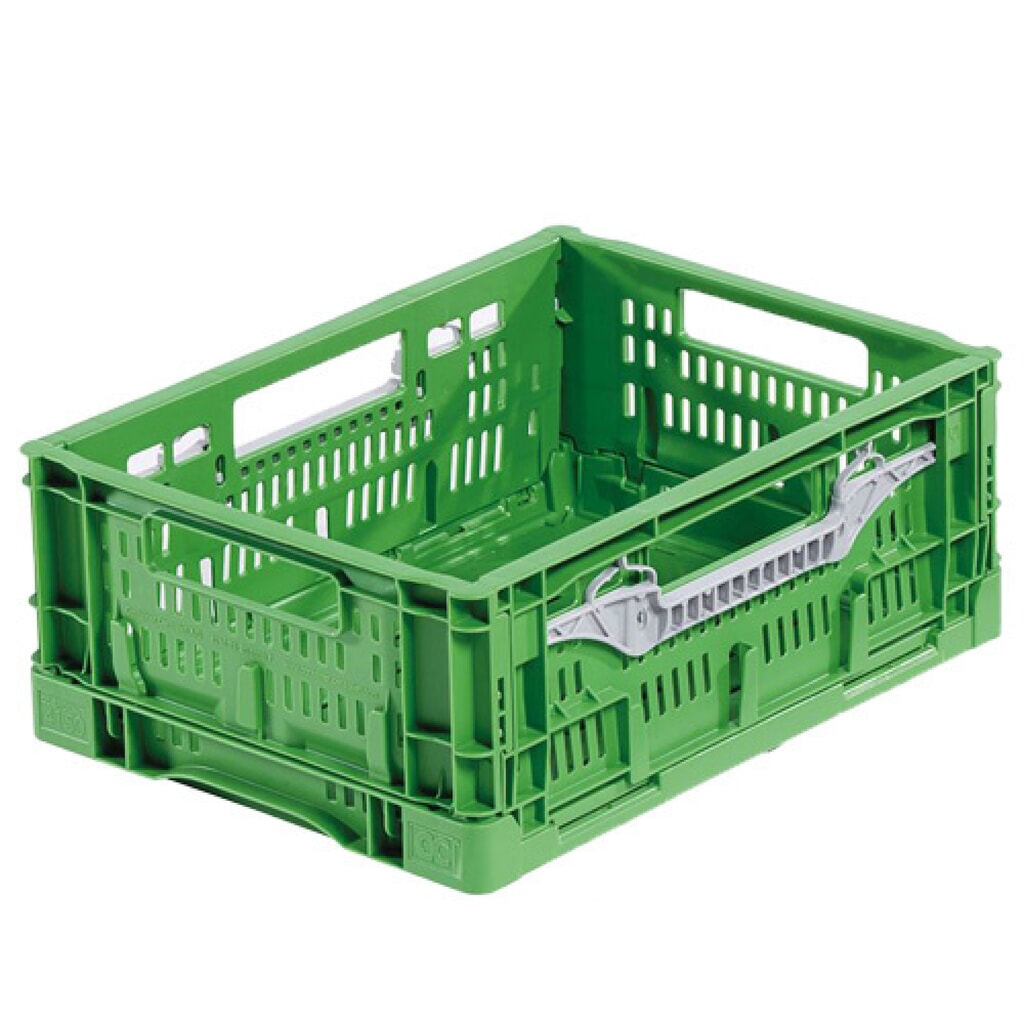 Alpha Eurobox aus PPC, Klappkiste mit durchbrochenen Wänden, HxBxT 160 x 300 x 400 mm Produktabbildung: Alpha Eurobox aus PPC, Klappkiste mit durchbrochenen Wänden, HxBxT 160 x 300 x 400 mm