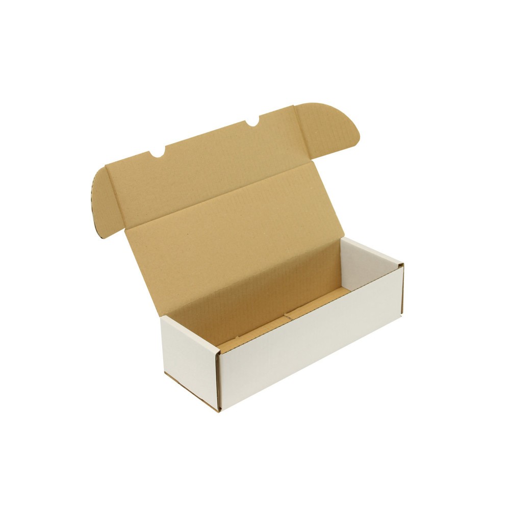 Produktabbildung Nr. 1: Klappschachtel 1-wellig, 308 x 112 x 80 mm, Qualität 1.20 B, weiß, 1 VE = 100 Stk