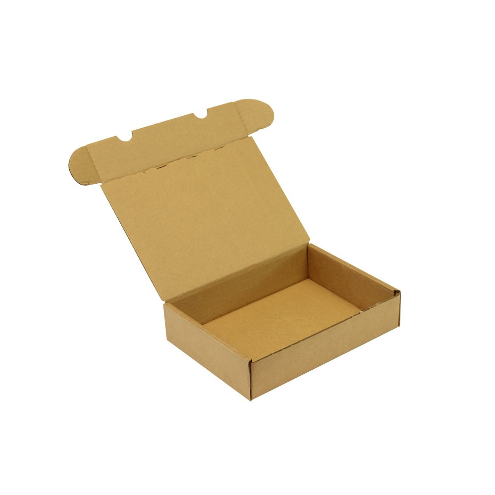 Produktabbildung: Klappschachtel 1-wellig, 235 x 175 x 55 mm, Qualität 1.40 B, braun, DIN C5