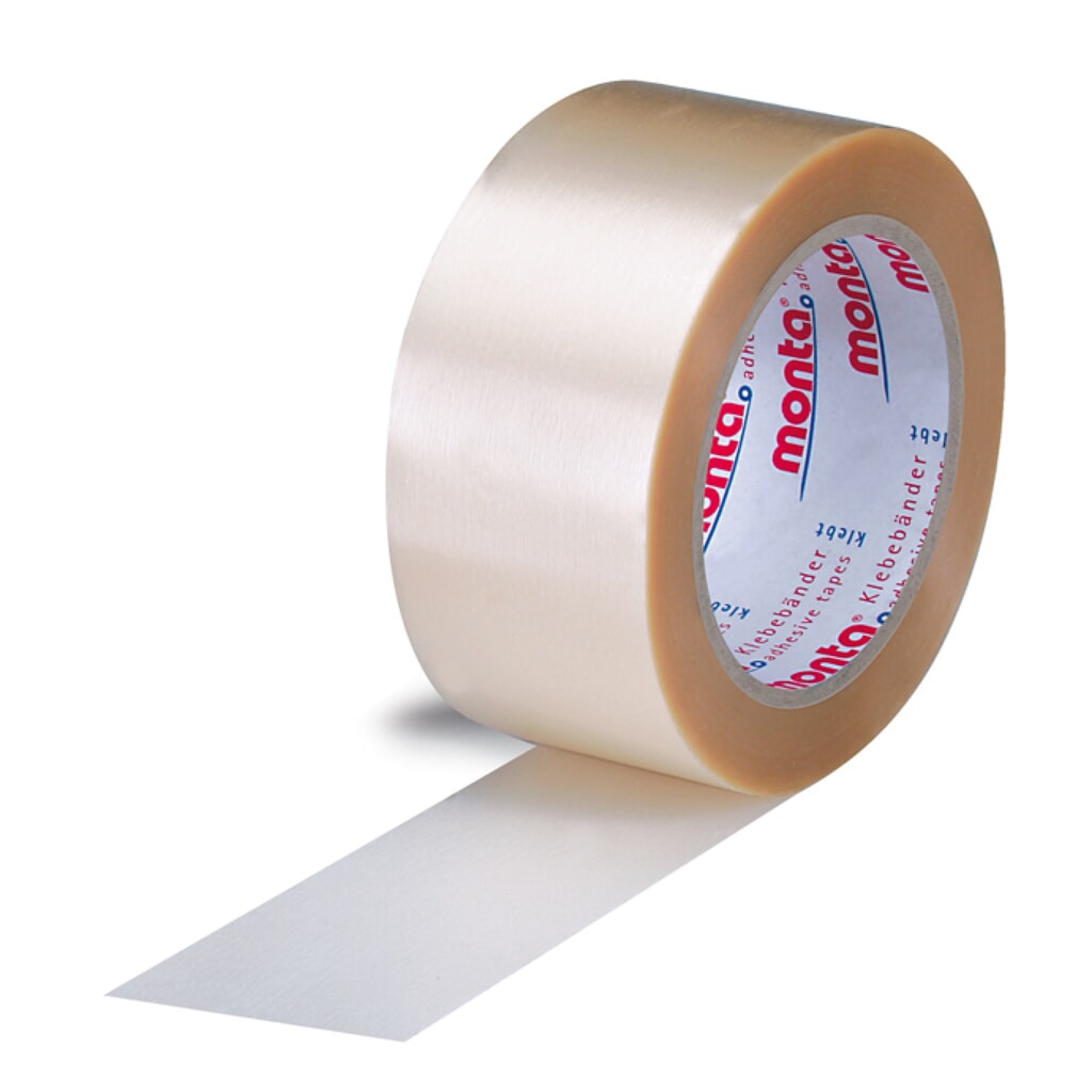 Produktabbildung: Klebeband monta, PVC, 65 µ, BxL 50 mm x 66 lfm, transparent, 24 Stk/VE