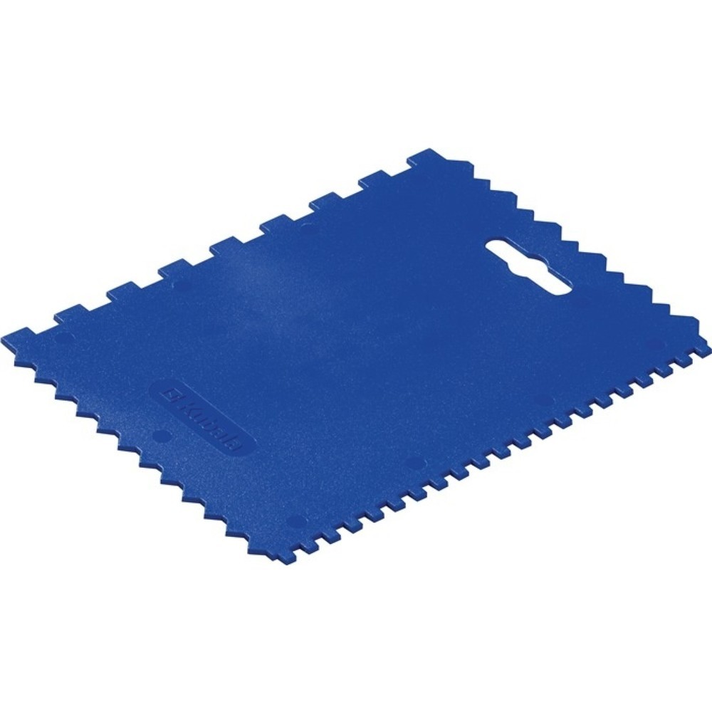 Kleberspachtel L.177mm B.130mm Zahn 4x4x4 mm/8x8x8mm Ku.(PP) Produktabbildung: Kleberspachtel L.177mm B.130mm Zahn 4x4x4 mm/8x8x8mm Ku.(PP)