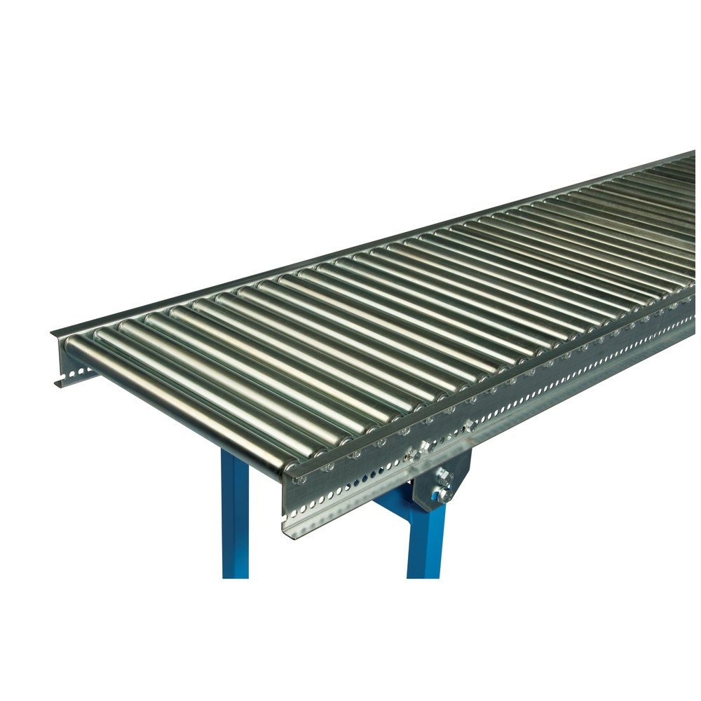 Produktabbildung Nr. 1: Klein-Rollenbahn, Stahlrohrrollen, Gewindeachse, Ø 30 mm, LxB 1.000 x 300 mm