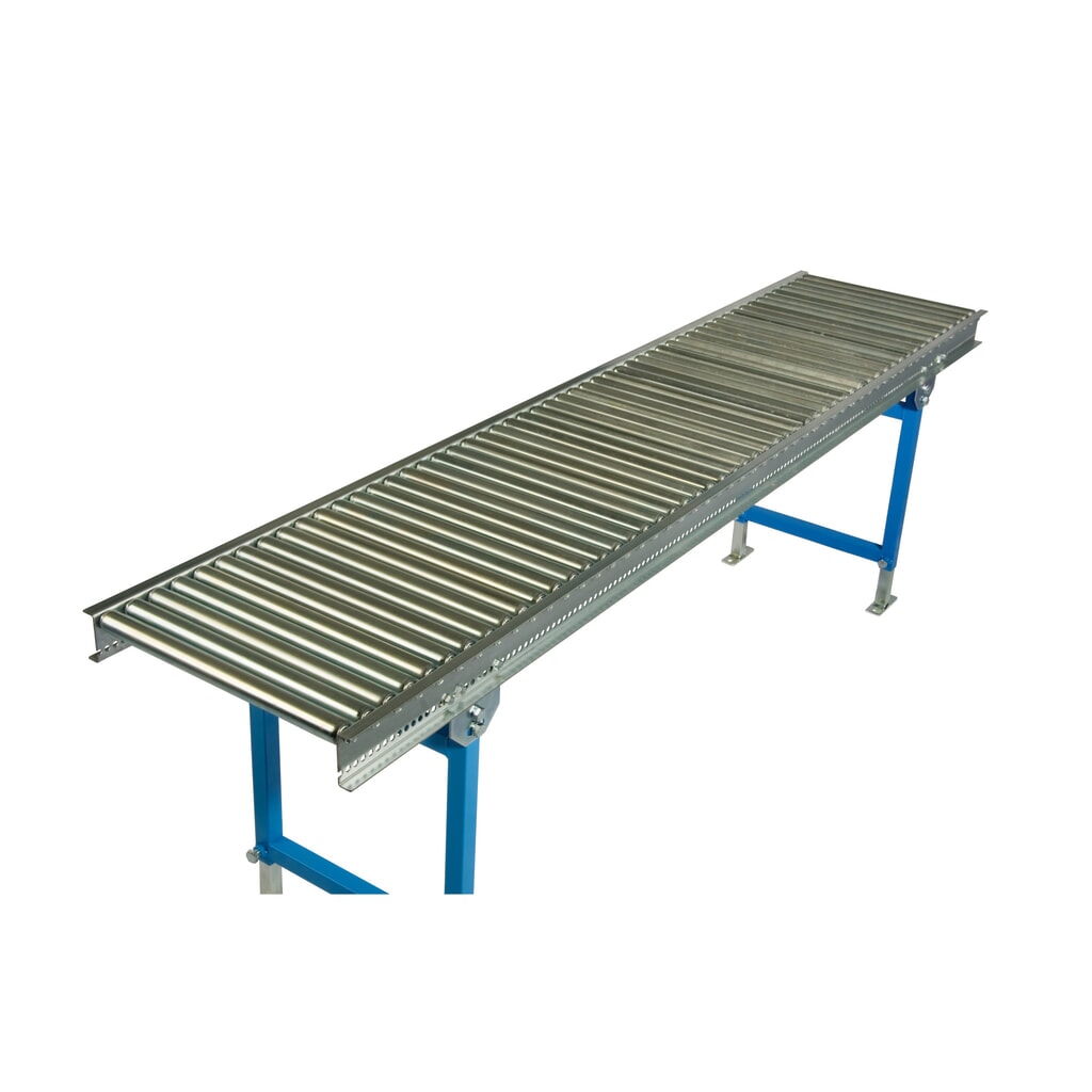 Produktabbildung Nr. 2: BLUME Klein-Rollenbahn, Stahlrohrrollen Ø 30 mm, Gewindeachse, LxB 3.000 x 400 mm