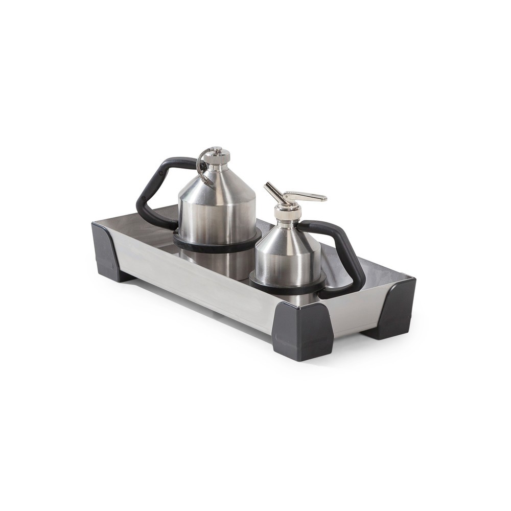 Produktabbildung: Kleingebindewanne aus Edelstahl, Auffangvolumen 7 l