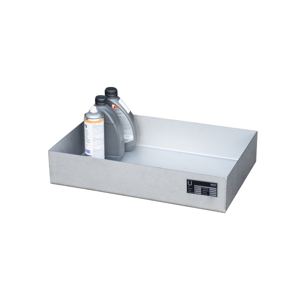 Produktabbildung Nr. 2: Bauer® Kleingebindewanne für Paletten KGW-P 1 V4A, Edelstahl 1.4571