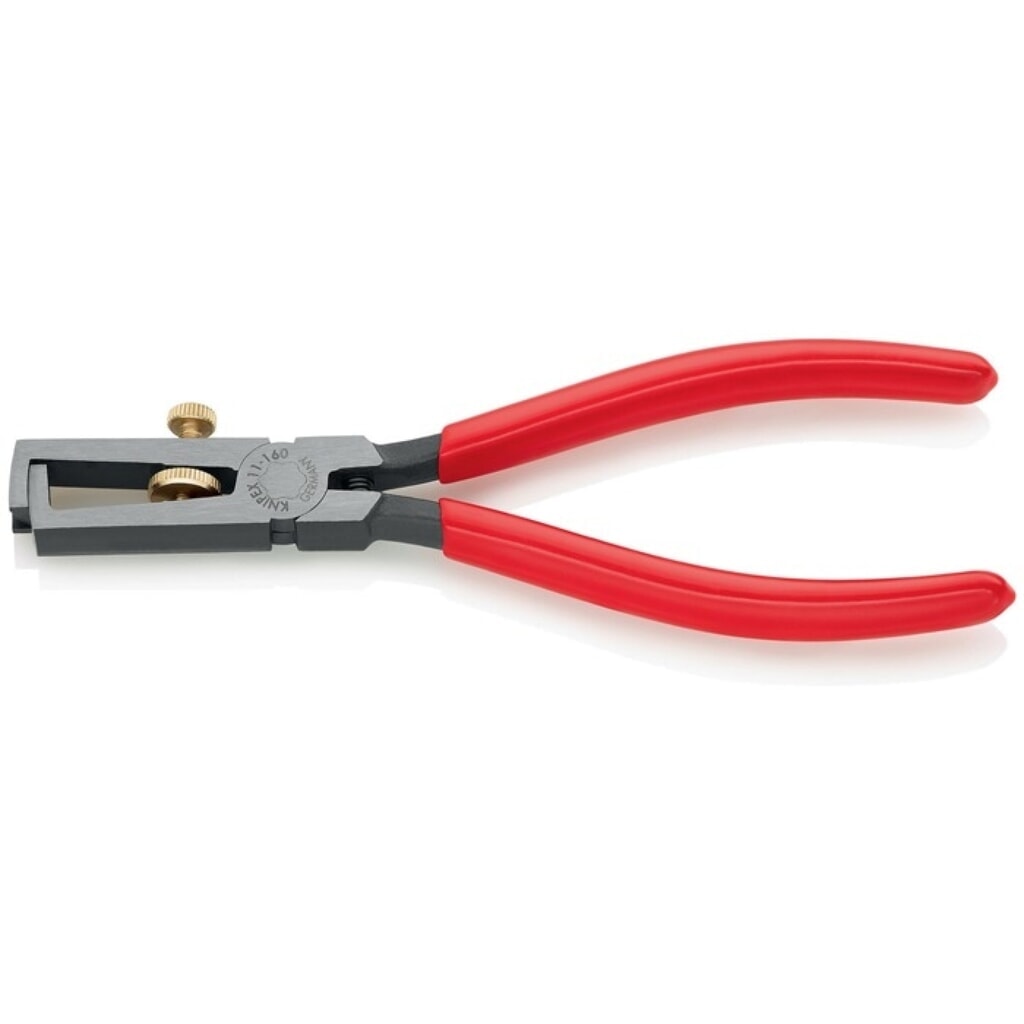 Knipex Abisolierzange, Länge 160 mm, poliert Kunststoffüberzug Produktabbildung: Knipex Abisolierzange, Länge 160 mm, poliert Kunststoffüberzug