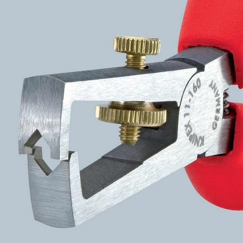 Produktabbildung Nr. 3: Knipex Abisolierzange, Länge 160 mm, poliert Kunststoffüberzug